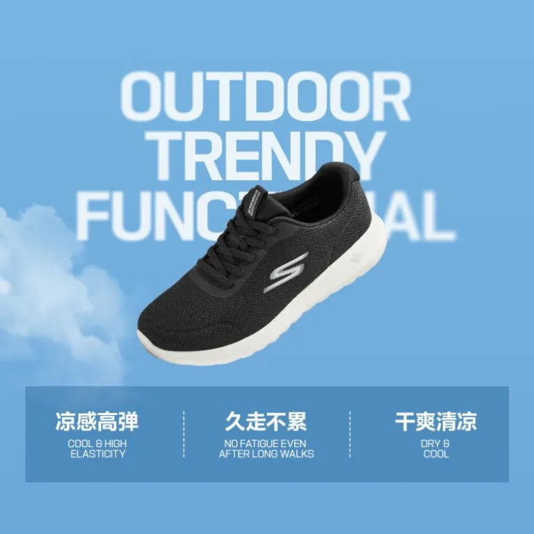 کفش راحتی مردانه اسکچرز GO WALK سبک و نرم با قابلیت جذب ضربه