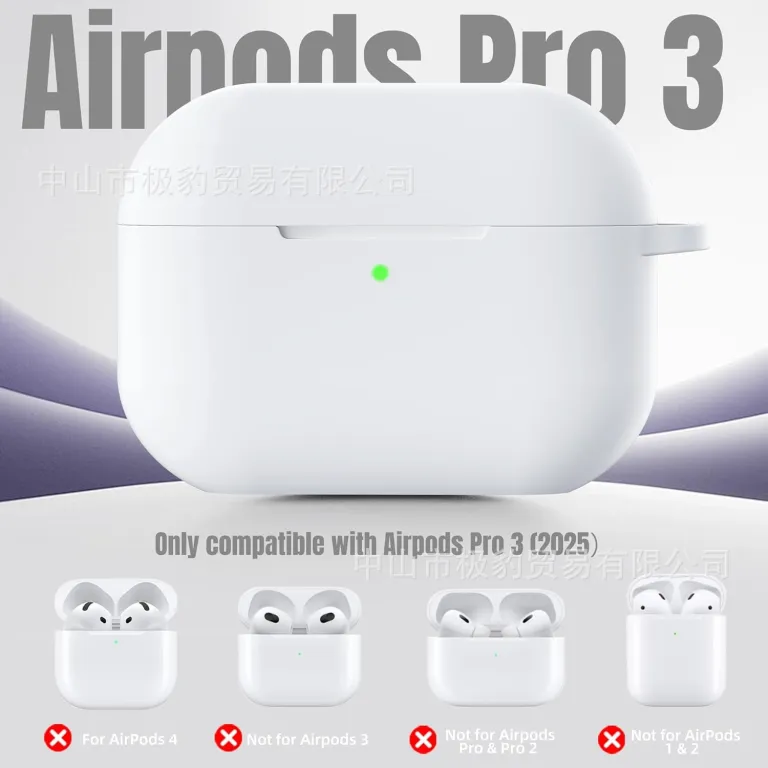 قاب سیلیکونی ضد ضربه ایرپاد مناسب Pro3/5/4 اپل بلوتوث قاب محافظ ضخیم
