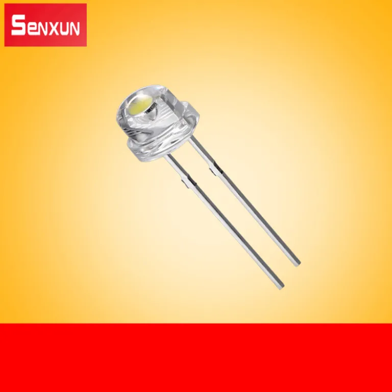 5mm ال‌ای‌دی کلاهی حصیری 0.5W دیود نورانی پرقدرت با پایه مستقیم