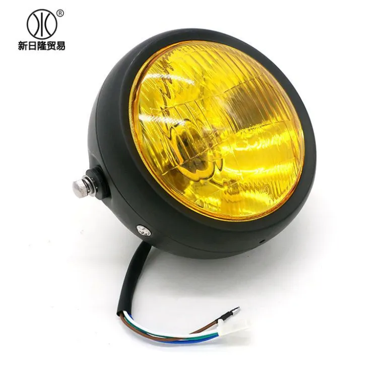 CG125 چراغ جلوی رترو GN125 با بدنه مشکی گرد، عرضه عمده لوازم موتورسیکلت