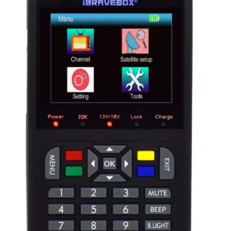 آی‌بریوباکس V9 یابنده دیجیتال ماهواره با نمایشگر LCD DVB-S2 MPEG4 H.265