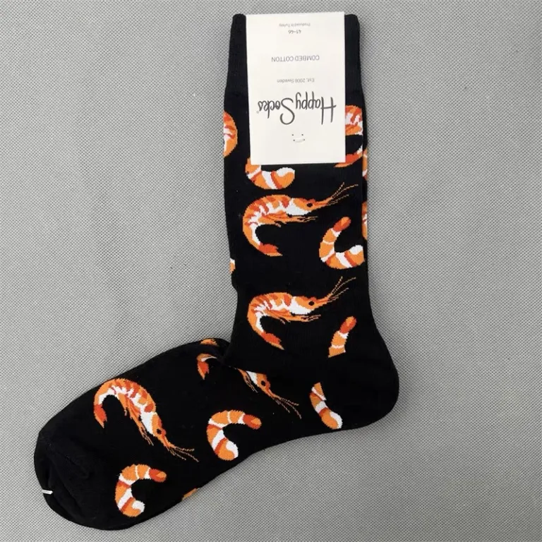 جوراب رنگی HappySocks مردانه طرح کارتونی فانتزی اینستاگرامی ساق‌متوسط بیرونی خیابانی