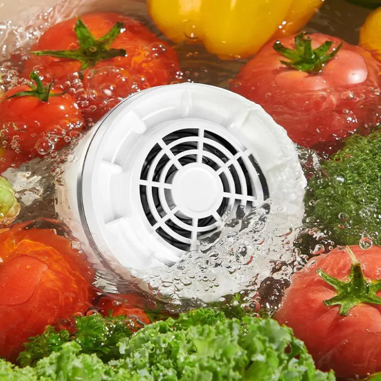 دستگاه شستشوی میوه و سبزیجات خانگی، دستگاه شستشوی سبزیجات برای حذف باقی‌مانده آفت‌کش‌ها، تصفیه و ضدعفونی مواد غذایی، تصفیه میوه و سبزیجات