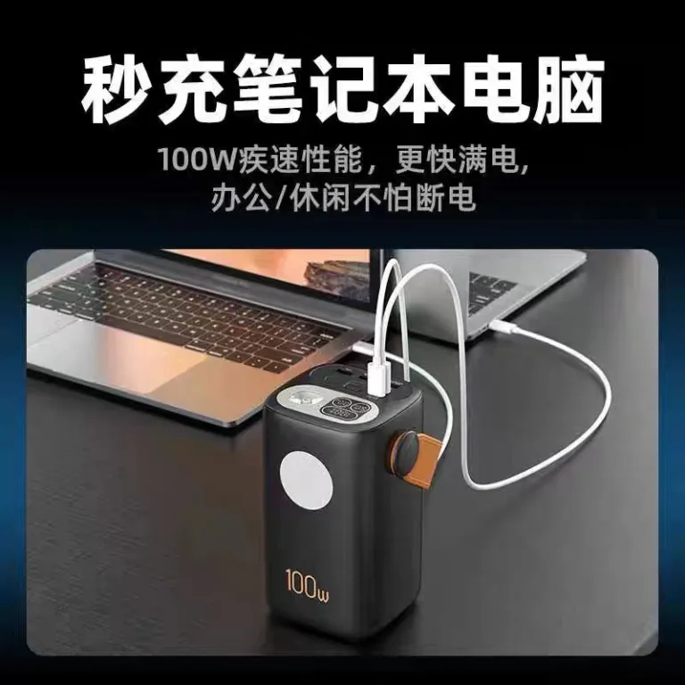 پاوربانک 60000 میلی‌آمپر ساعت 100W شارژ سریع فوق‌العاده، ظرفیت فوق‌العاده بالا برای شارژ لپ‌تاپ، شارژ فلش