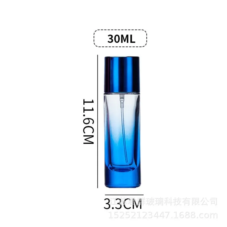 عمده موجودی آماده اسپری قابل حمل 20ml-100ml بطری تقسیم‌کننده عطر بطری عطر بطری اسپری مسافرتی بطری شیشه‌ای