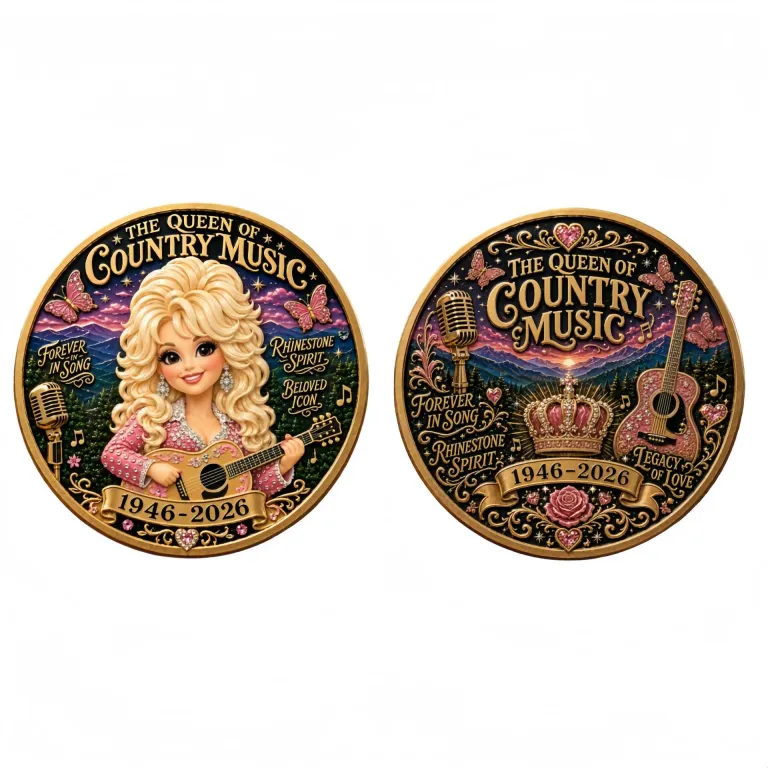 سکه یادبود ابدی دالی پارتن Dolly Parton Commemorative Coin برای فروشگاه مستقل برون‌مرزی