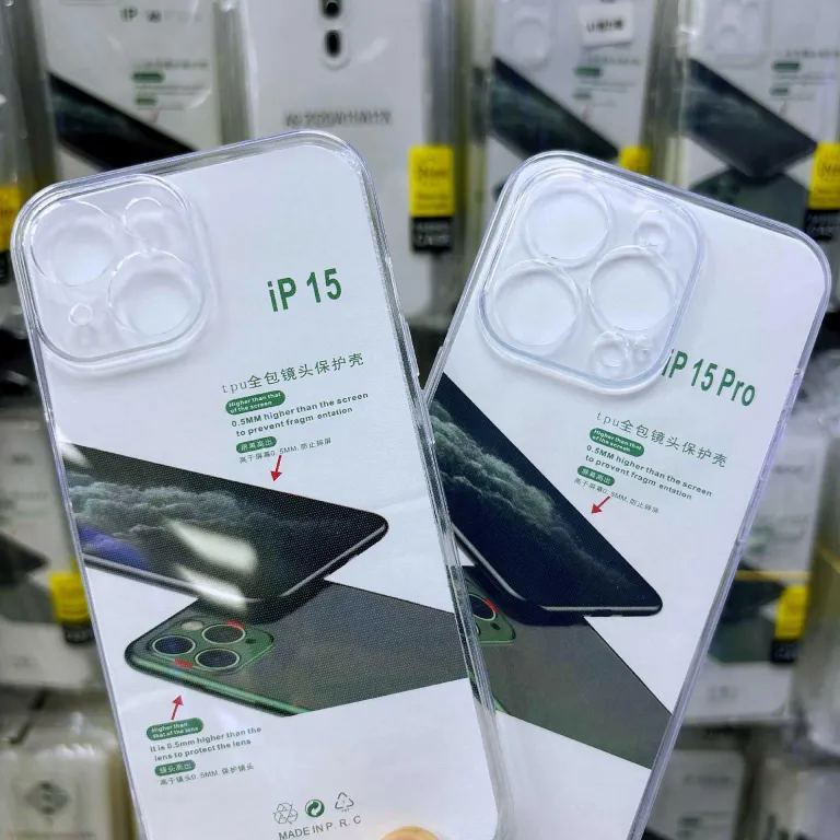 قاب محافظ شفاف سیلیکونی مایع ضدضربه برای اپل 17promax، عمده 16 14 iPhone15
