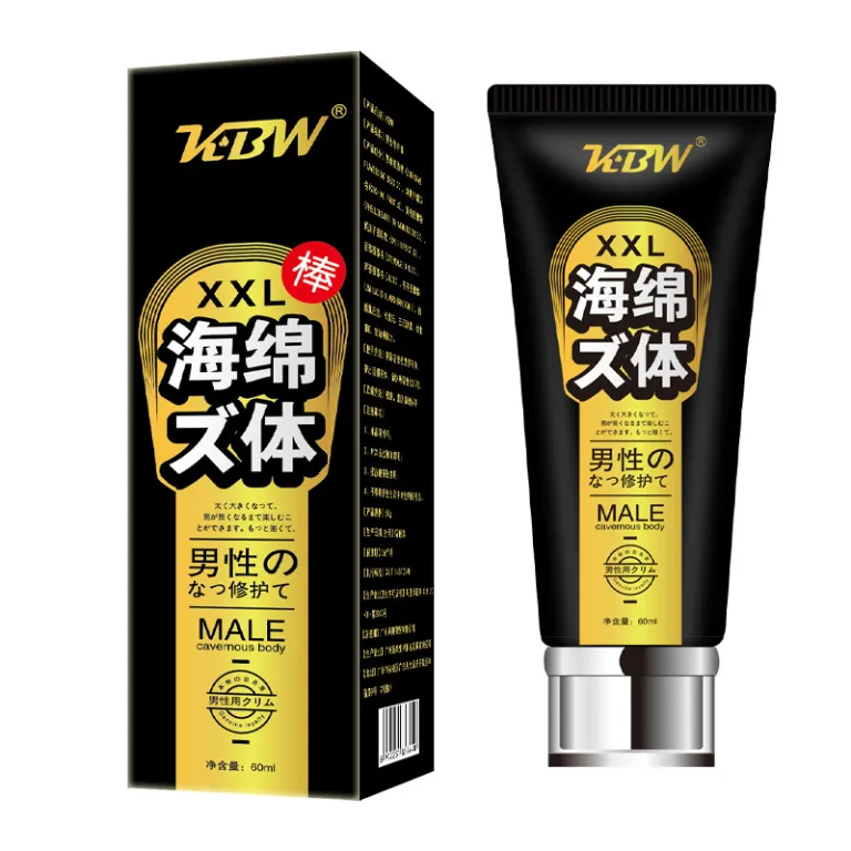 کرم ماساژ بزرگ‌کننده KBW XXL برای بافت اسفنجی 60ML، روغن ماساژ مخصوص بزرگ‌سازی و تمرین آلت تناسلی مردانه