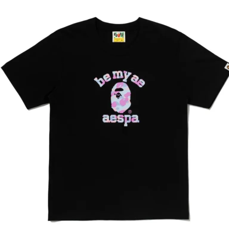 تی‌شرت BAPE تابستانی طرح سر میمون استتاری مردانه و زنانه استایل ژاپنی موجودی عمده