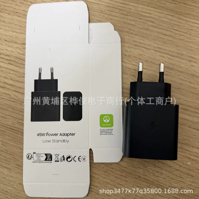 شارژر سامسونگ PD45W سازگار با Samsung، شارژر سریع استاندارد کره KC، کابل شارژ سریع 5A