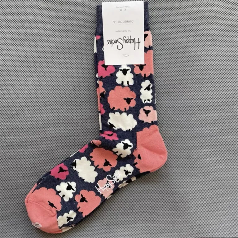 جوراب رنگی HappySocks مردانه طرح کارتونی فانتزی اینستاگرامی ساق‌متوسط بیرونی خیابانی