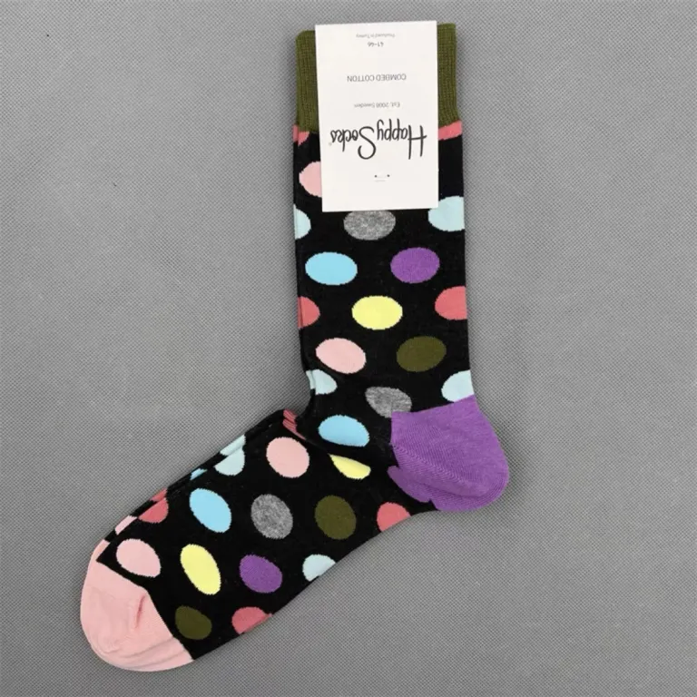 جوراب رنگی HappySocks مردانه طرح کارتونی فانتزی اینستاگرامی ساق‌متوسط بیرونی خیابانی