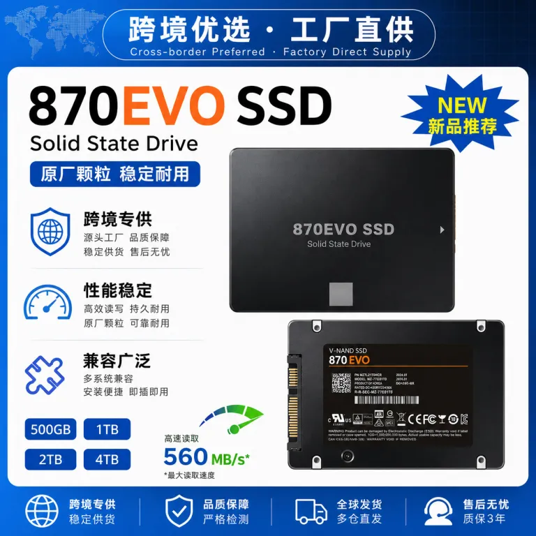 درایو حالت جامد 1TB 2TB 4TB SSD SATA3 2.5 اینچ دسکتاپ لپ‌تاپ برون‌مرزی OEM سفارشی‌سازی