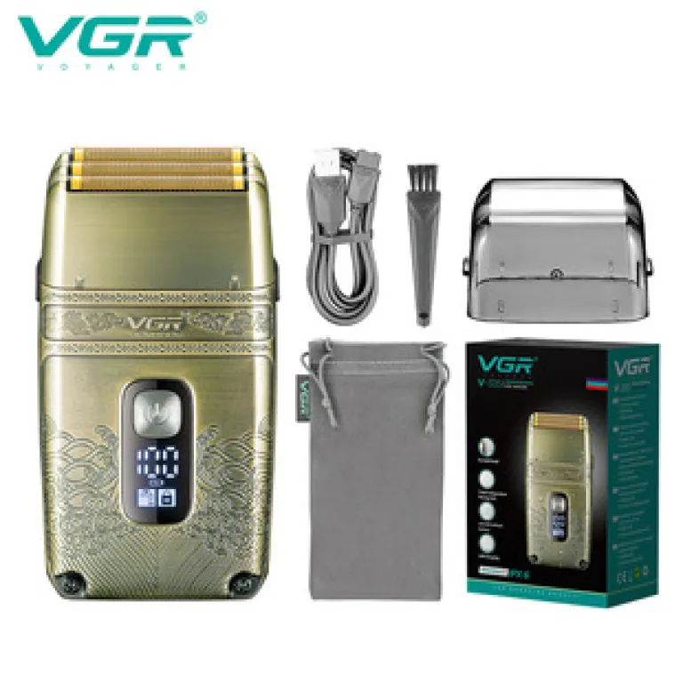 VGR V-030 ماشین اصلاح موی شارژی USB مخصوص مدل موی پومپادور، مناسب صادرات و اصلاح سر