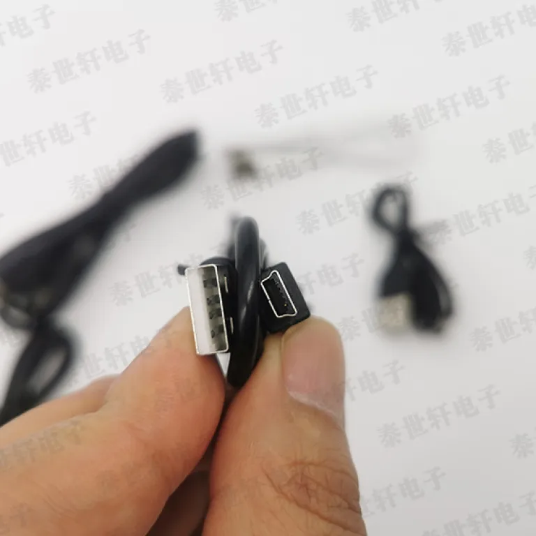 کابل USB به Mini USB با مس استاندارد ملی v3 کابل شارژ پورت T MP3 کابل دیتا 2A پورت ذوزنقه‌ای مینی 5P