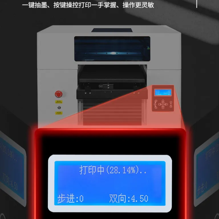 چاپگر تخت UV کوچک برای قاب گوشی، PVC، اکریلیک، پازل، سنجاق‌سینه، سکه یادبود، دستگاه چاپ دیجیتال مستقیم