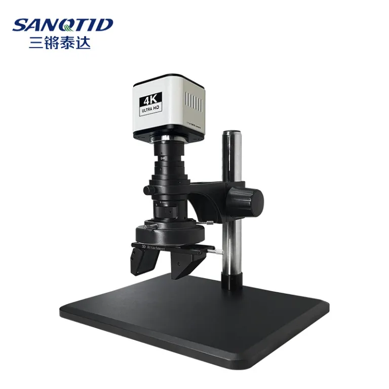 میکروسکوپ دیجیتال با وضوح بالا 4K برای تعمیر موبایل، ذره‌بین صنعتی PCB و تراشه، عکس‌برداری و اندازه‌گیری سطوح فلزی