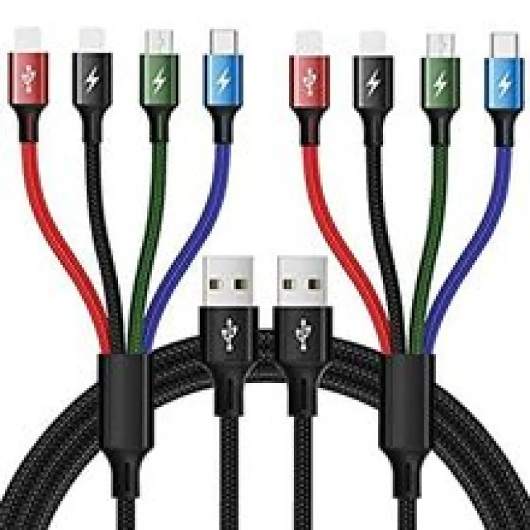 کابل دیتا چهارکاره آلیاژ روی 65W قابل حمل مناسب شارژ سریع آیفون