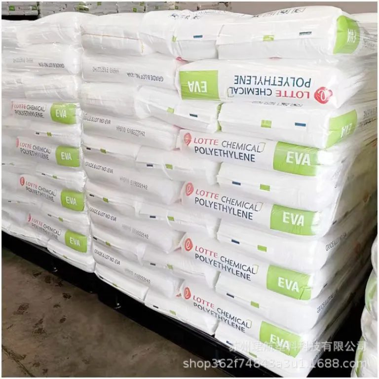 گرانول مواد اولیه چسب حرارتی EVA شرکت لوته کمیکال کره VA810 VA900 با خاصیت چسبندگی و آنتی‌اکسیدان