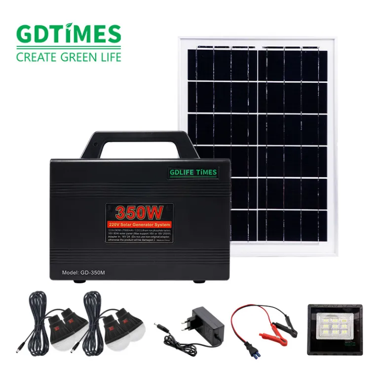 سیستم تولید برق خورشیدی خانگی 220v پنل خورشیدی قابل حمل با باتری لیتیومی کوچک یکپارچه و چندکاره