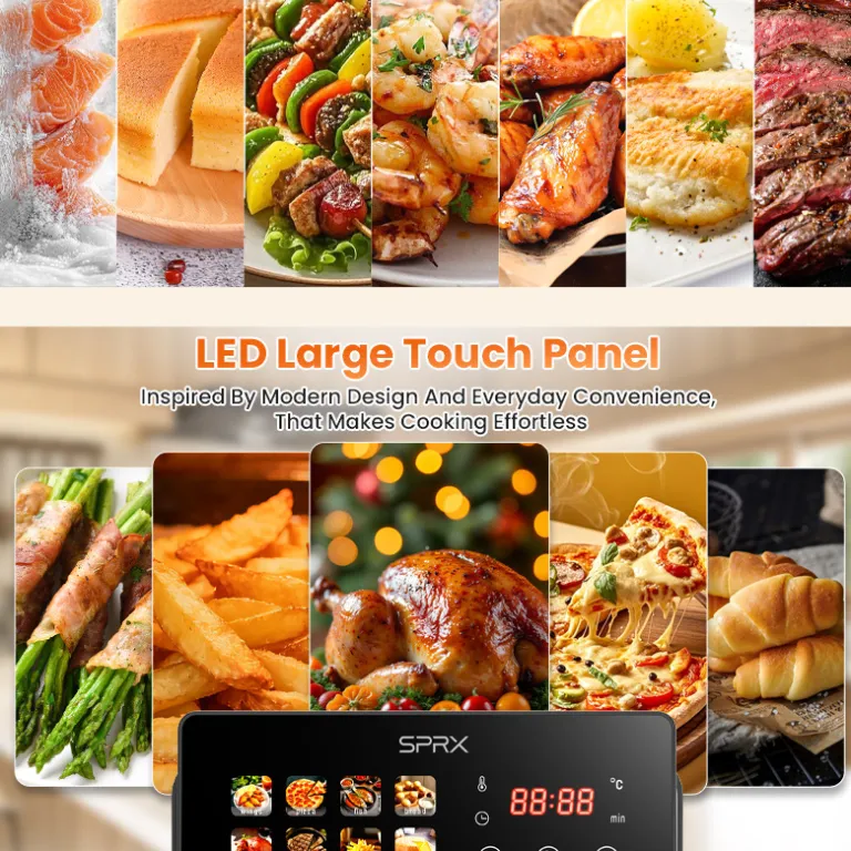 2026 سرخ‌کن بدون روغن مدل جدید خانگی، دستگاه چندکاره سرخ‌کن و فر airfryer سفارشی 6 لیتر
