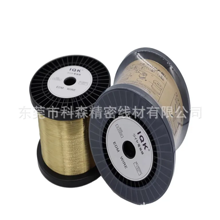 سیم برش تخلیه آهسته EDM سیم مسی الکترود سیم الکترود سیم برنجی با دقت بالا 0.25mm، 0.20mm