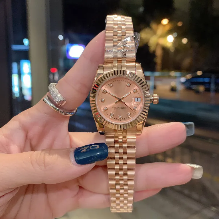 ساعت زنانه رولکس اویستر پرپچوال دیت جاست 31MM کوارتز سوئیسی سری دیت جاست سبز زیتونی