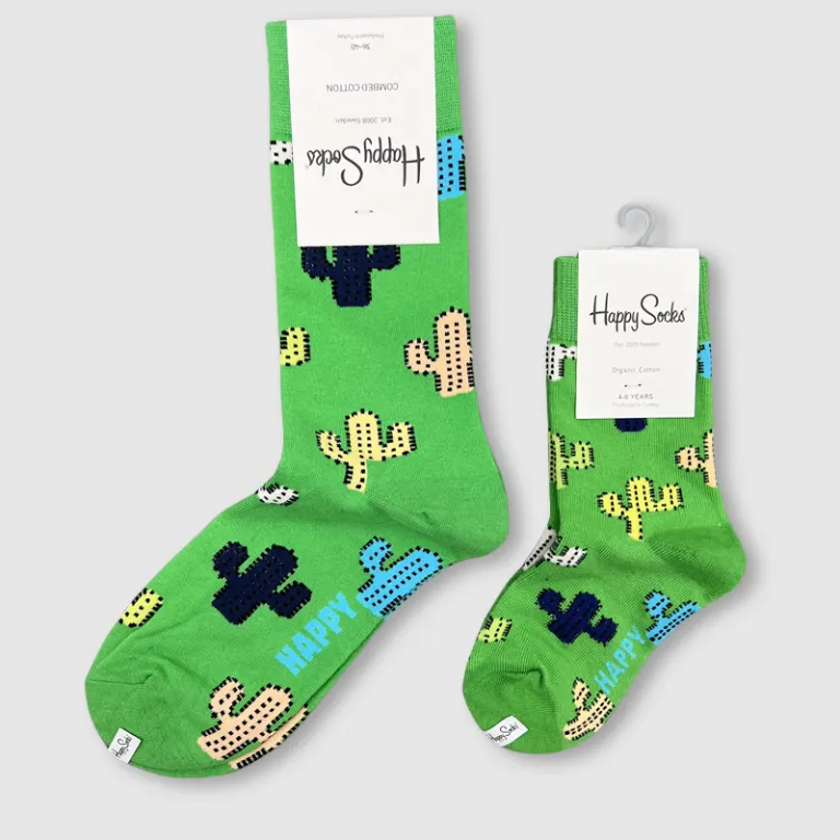 جوراب بچگانه HappySocks طرح کارتونی ساق متوسط مدل هایپی مناسب دختر و پسر برای استفاده بیرون از منزل طرح بامزه عمده و خانوادگی