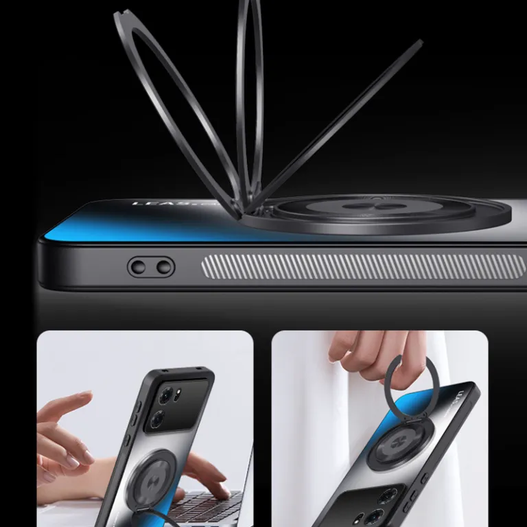 قاب گوشی OPPOK10 K10Pro محافظ تمام‌دور ضد ضربه ساده مات ضد اثر انگشت و ضد لک با پایه نگهدارنده