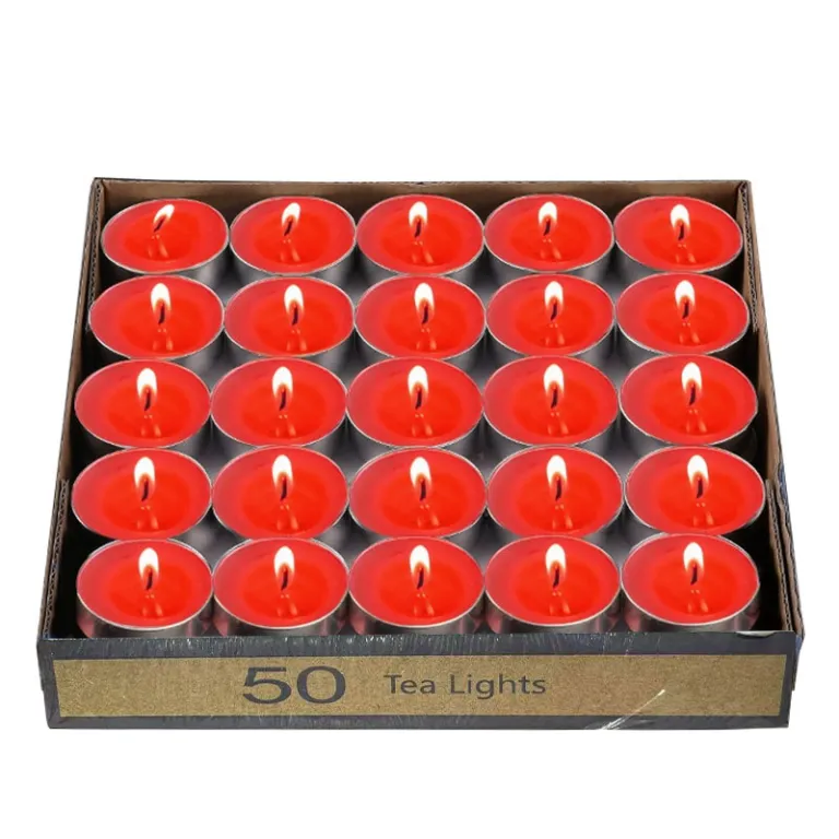 شمع چای گرم‌کننده مخصوص گرم نگه‌داشتن چای و غذا، شمع کوچک خانگی 2 ساعت 50 عدد مناسب نوزاد و مادر