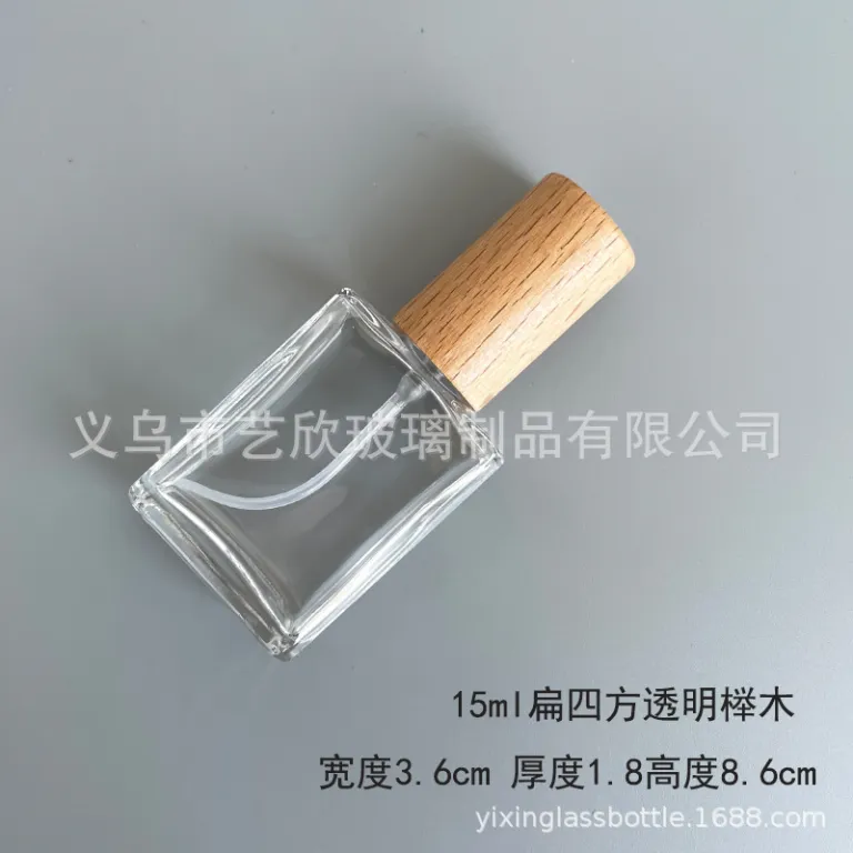 شیشه تقسیم عطر با درب چوبی خالی شیشهای 10ml لوکس مسافرتی قابل حمل 5ml شیشه اسپری نمونه شیشه عطر