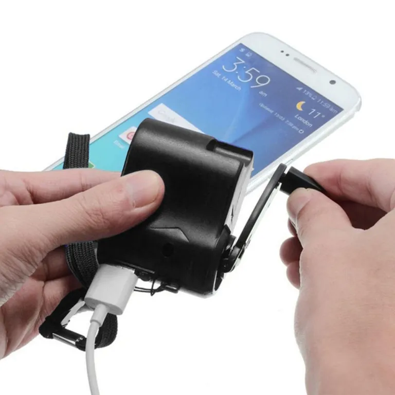 شارژر هندلی اضطراری فضای باز چی‌جیافا، شارژر هندلی با درگاه USB قابل حمل