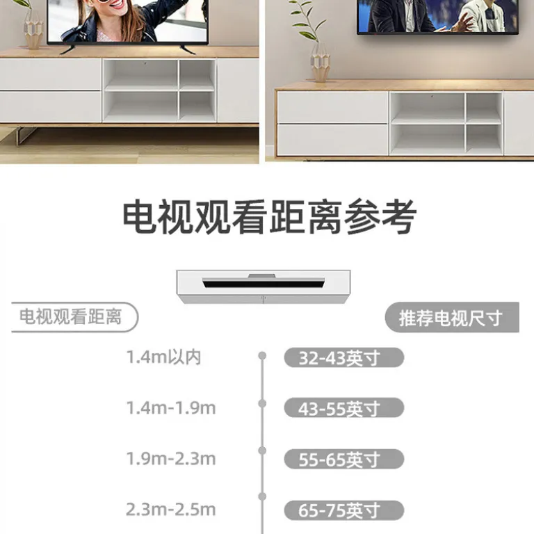 تلویزیون OLED بدون قاب تمامصفحه 55 اینچ 65 اینچ 75 اینچ 100 اینچ تلویزیون هوشمند LCD