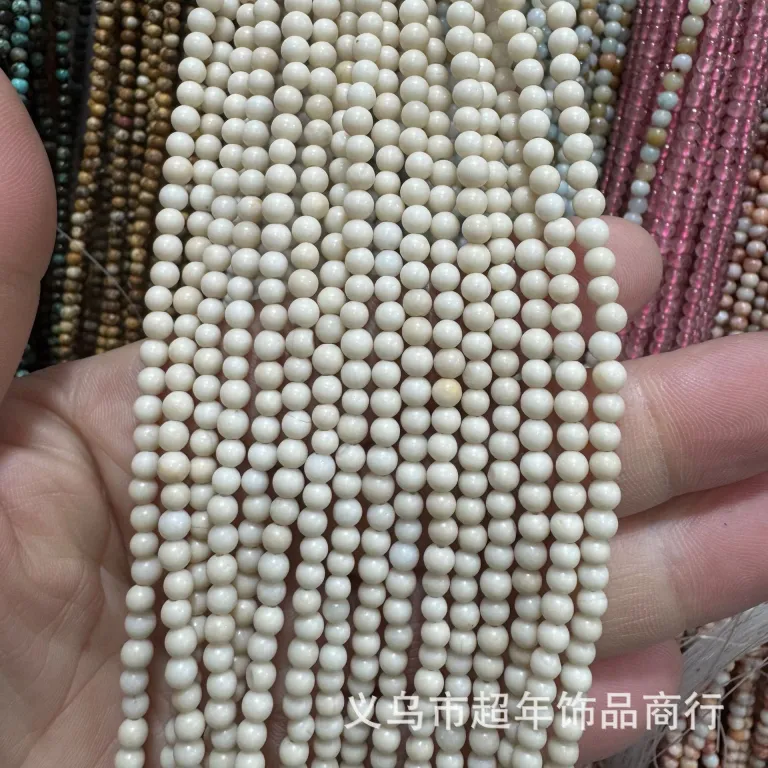 2mm3mm4mm مهره‌های گرد کوچک سنگ طبیعی، لوازم جانبی زیورآلات، آمیتیست، آونتورین سبز، تورمالین، مهره‌های DIY عمده