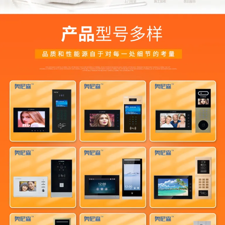 آیفون تصویری ویدیویی درب ساختمان با زنگ، تلفن و کنترل دسترسی 10 اینچی با دوربین HD و قابلیت باز کردن درب