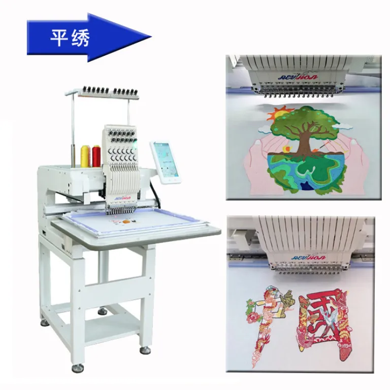 دستگاه گلدوزی کامپیوتری تک‌سر تمام‌خودکار Qihong مخصوص گلدوزی تخت و لباس