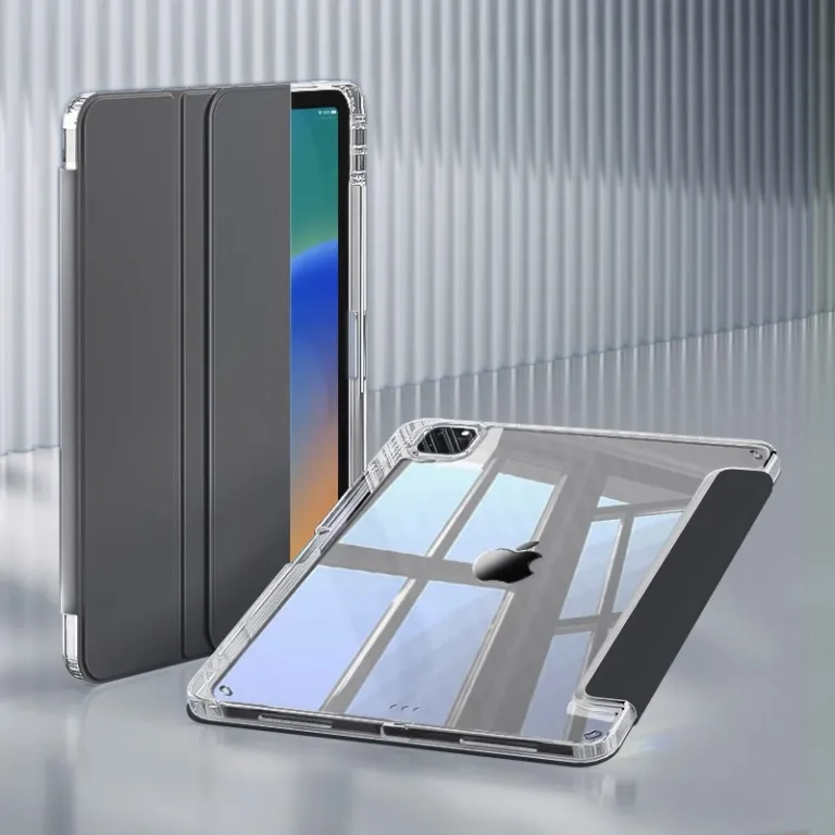 کیف محافظ ضد ضربه Air8 تبلت 13 اینچ مدل Pro2022 سری iPad با جای قلم 12 و پایه سه‌تکه