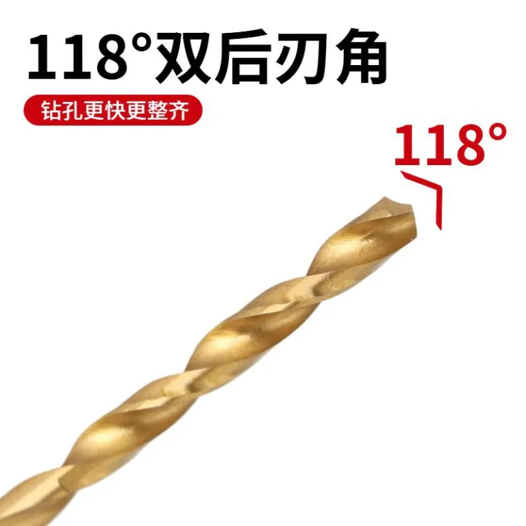 مته مارپیچ فولاد تندبر با روکش تیتانیوم، ساق راست، مجموعه 1-13mm در جعبه فلزی 4241