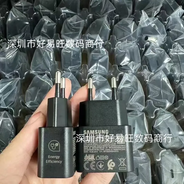 T2510 سازگار با سامسونگ 25W شارژر استاندارد اروپا S24U/Note20/S25 شارژ فوق سریع 2.0 شارژر اصلی