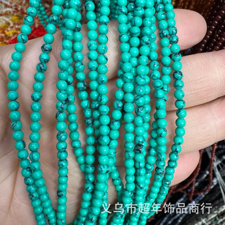 2mm3mm4mm مهره‌های گرد کوچک سنگ طبیعی، لوازم جانبی زیورآلات، آمیتیست، آونتورین سبز، تورمالین، مهره‌های DIY عمده