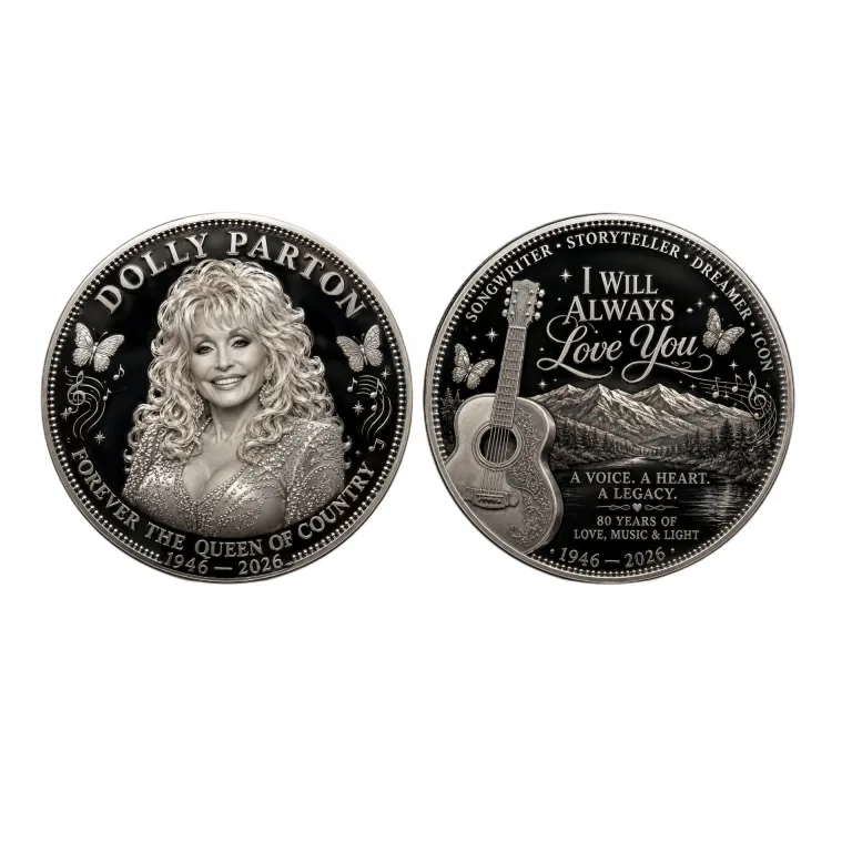 سکه یادبود ابدی دالی پارتن Dolly Parton Commemorative Coin برای فروشگاه مستقل برون‌مرزی
