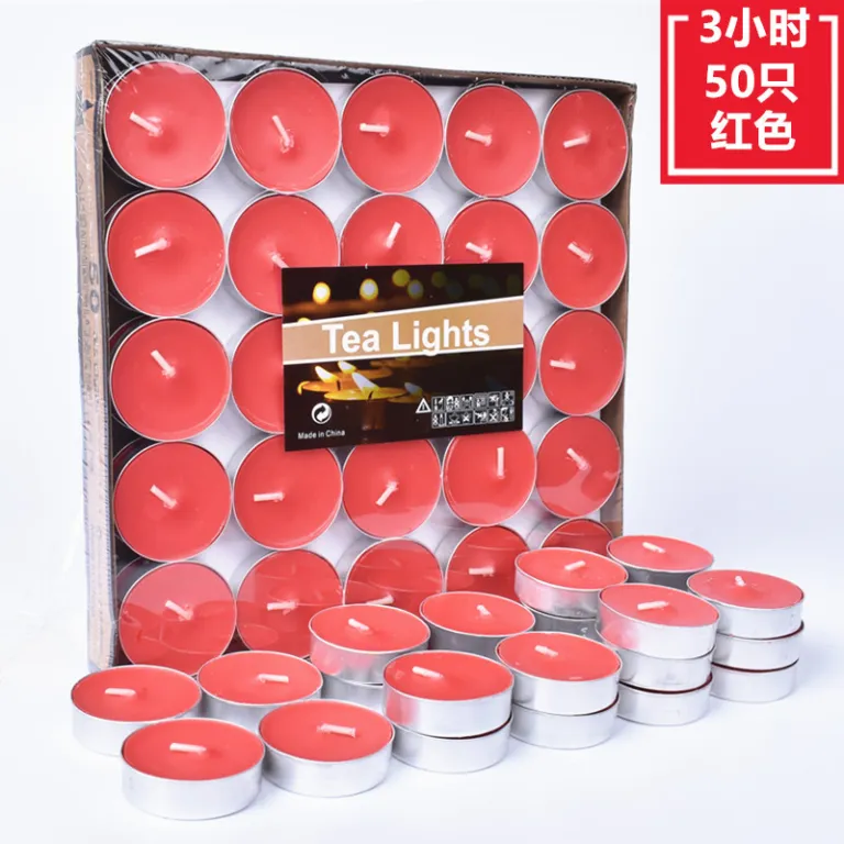 شمع چای بدون دود 4-8 ساعت، شمع کوچک گرد مخصوص گرم‌کردن و عطر‌افشانی، مناسب هتل و کی‌تی‌وی و تولد
