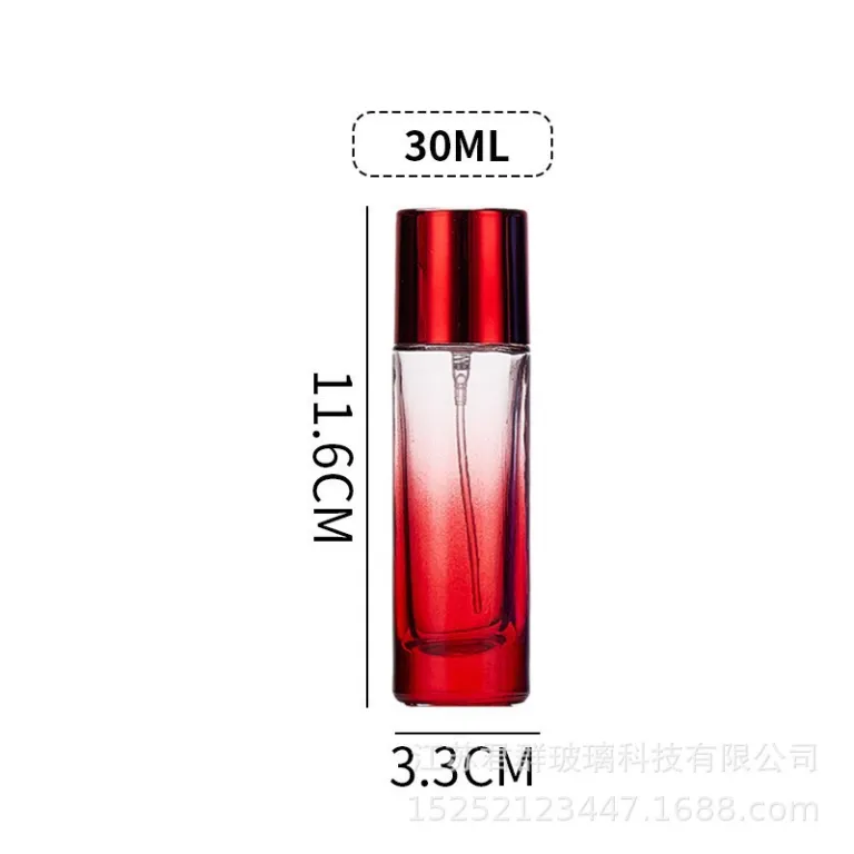 عمده موجودی آماده اسپری قابل حمل 20ml-100ml بطری تقسیم‌کننده عطر بطری عطر بطری اسپری مسافرتی بطری شیشه‌ای