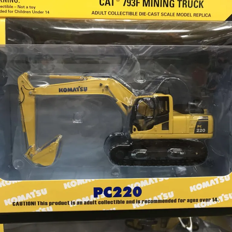 مدل ماشین مهندسی آلیاژی بیل‌مکانیکی کوماتسو Komatsu PC200 برای صادرات 1/50، مناسب به عنوان هدیه و دکوری