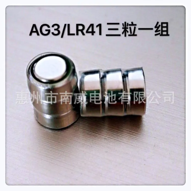 موجود در انبار LR41/AG3/L736 باتری سکه‌ای 3 عددی بسته ترکیبی 4.5V قلم اتصال سری الکترونیکی lr41