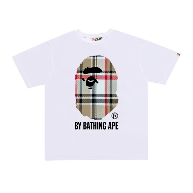تی‌شرت BAPE تابستانی طرح سر میمون استتاری مردانه و زنانه استایل ژاپنی موجودی عمده