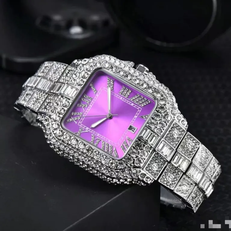 2025 ساعت مردانه باکیفیت تمام الماس AP، پرفروش در Dunhuang و AliExpress، شیک و مد روز، موتور کوارتز، عرضه مستقیم از کارخانه