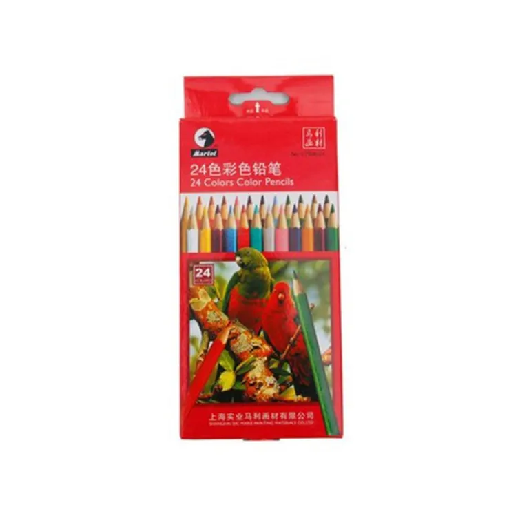 مداد رنگی جعبه‌ای Maries، مجموعه مداد رنگی نقاشی 12 رنگ / 18 رنگ / 24 رنگ / 36 رنگ برای کودکان