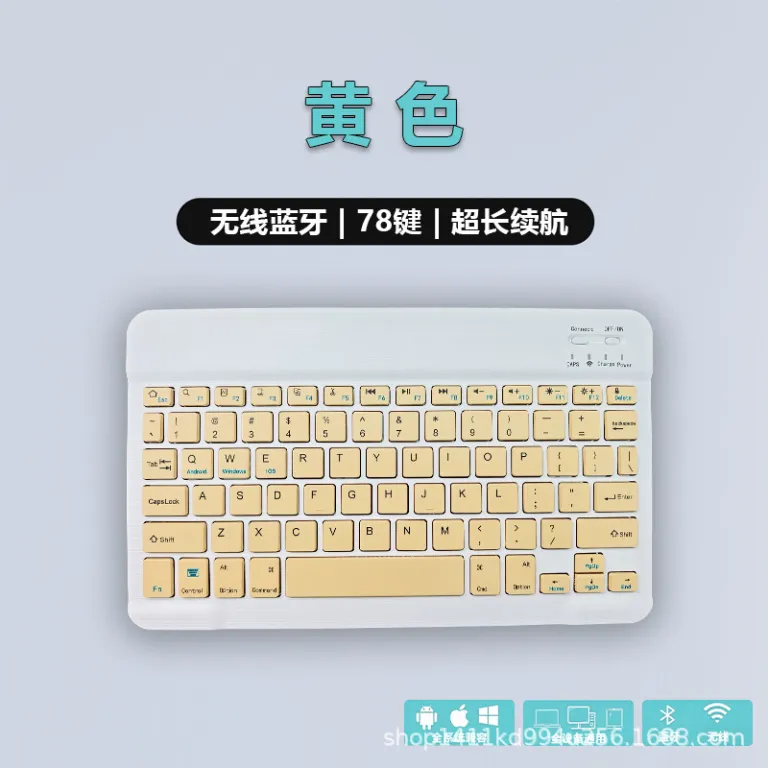 کیبورد کوچک 10 اینچی 030 تکبلوتوثی قابل شارژ اداری بیصدا قابل حمل برای استفاده روزمره، موجودی عمده و ارسال مستقیم از کارخانه
