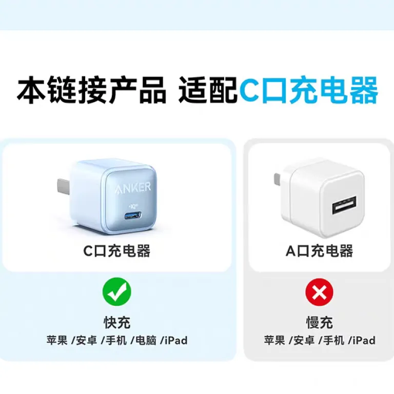 کابل شارژ سریع Anker تایپ C به لایتنینگ با تاییدیه MFi A81A1 شارژ A81A2
